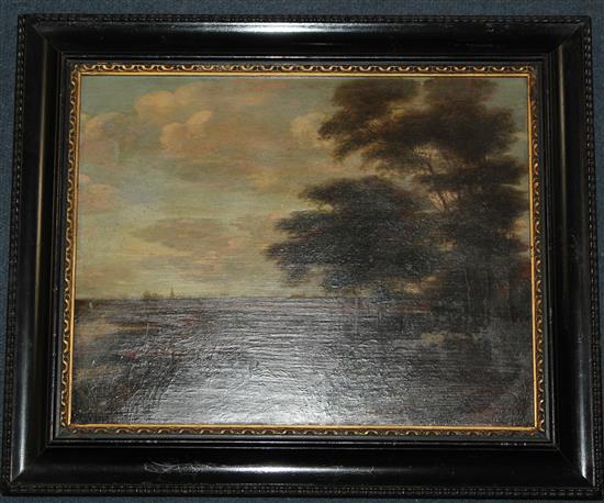 After Jacob Van Ruisdael (1628-1682) Cattle drover in a landscape, 10.75 x 13.5in.